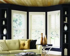Wood & Faux Blinds window treatment, example 2